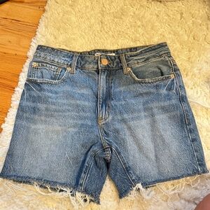 Garage Dark Wash Denim Shorts